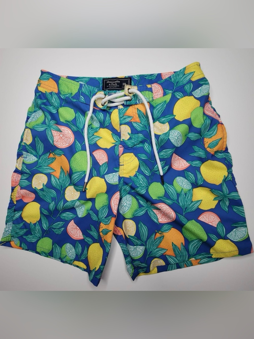 Abercrombie & Fitch Men’s Tropical Fruit Swim Trunks Size 28